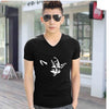 Yoda T Shirt Men Cotton Casual V-Neck shirt